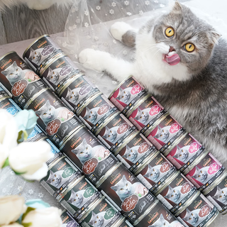 Beiyipin pet leonardo little plum cat canned cat staple food canned meal pack cat wet food chicken 200g*6 subject to option
