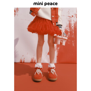 Minipeace counter same style peacebird children's clothing girls short skirt red princess skirt new year's greetings spring clothing chinese red 120