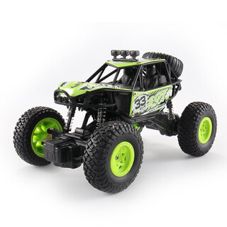 1 20 children's remote control car toy 4-channel crash-resistant charging climbing car off-road vehicle large toy car model 120 green