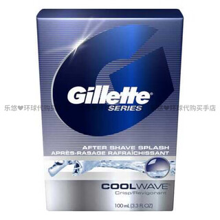 Gillette american gillette men's refreshing aftershave cologne 100ml ice fantasy coolwave calming, soothing and repairing 100ml aftershave toning cologne