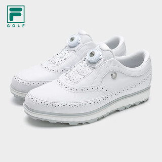 Fila official men's shoes noble soft spike golf shoes 2025 comprehensive training shoes sports shoes fila white-wt 43