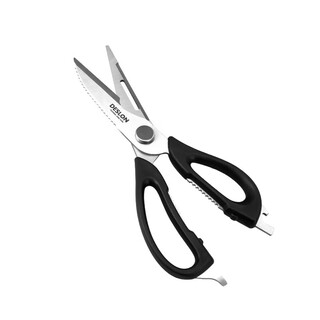Deshilang deshilang kitchen scissors refrigerator scissors stainless steel chicken bone scissors multifunctional kitchen scissors walnut scraper fish scales open bottle deshilang refrigerator scissors fs-j001