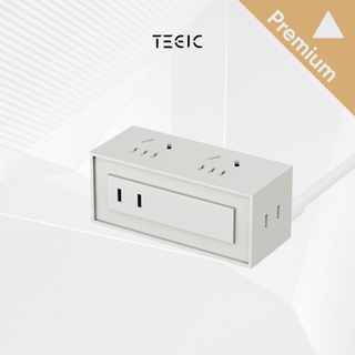 Tegic modular design mini desktop socket small volume power strip extension cord portable power strip multi-hole white