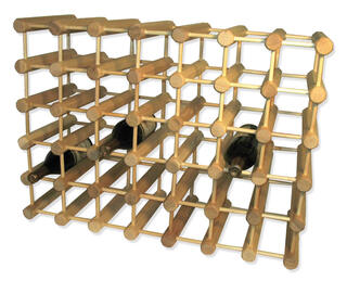 J.k. adamsj.k.adams jk adams wood modular wine rack with natural pins, 40 bottles, maple