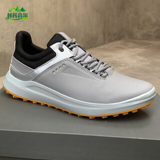 Golf golf shoes out of the cabinet men's shoes genuine leather sports shoes men's lightweight wear-resistant anti-water repellent waffle shoes hiking shoes silver gray 41