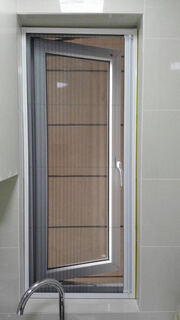 Kezitu customized sea customized invisible folding screen window screen door anti-mosquito screen window organ screen window aluminum alloy screen door push-pull type screen window white 0.8 thick 100x100cm