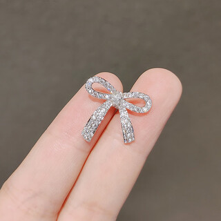Quamer zirconium small brooch women's anti-exposure exquisite zircon corsage pin buckle pin fixed clothes summer thin wy23
