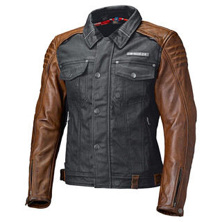Held held jester motorcycle retro leather jacket top men's cycling autumn and winter windproof and fall-proof soft black/brown s