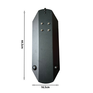 Small arm shield, handheld anti-riot arm shield, campus protection and security small shield, toothed arm shield with light, upgraded version, basic version