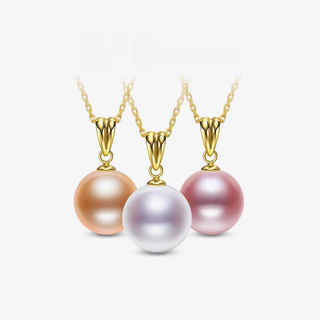 Tanhai jewelry zhiman zhengyuan strong light freshwater pearl pendant 18k gold pendant necklace as a gift for your girlfriend white yellow 18k gold pendant (comes with s925 10.5-11mm