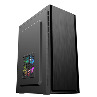 Evesky desktop computer case (supports atx motherboard/usb3.0/panoramic side see-through/brushed panel/supports backline) shangjie-standard edition