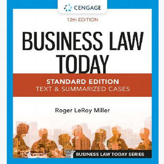 Physical book/business law today - standard edition text summarized cases (mindtap course list) (ro