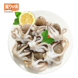 Meijiajiasan small octopus, net weight 2jin jin is equal to 0.5 kg (500g*2 bags) 16-26 octopus, dirty octopus
