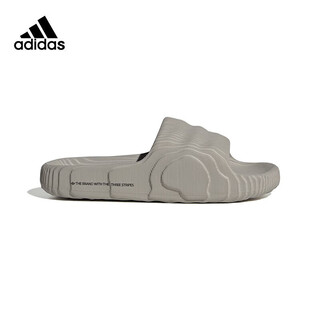 Adidas unisex adilette aqua swimming slippers hq4670 clover/wave thick sole/gray 38