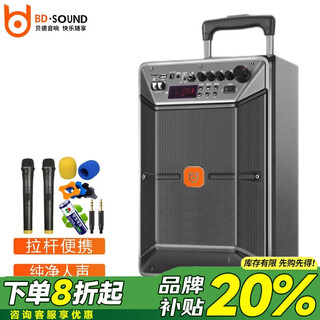 Bad snow leopard 12-inch square dance audio outdoor portable high-power trolley bluetooth speaker 12-inch karaoke dance high-volume subwoofer with microphone bd-h1271 audio 12-inch dual microphone