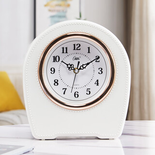 Combas chinese-style table clock home living room desktop clock sitting clock retro large pendulum clock wall clock quartz clock white