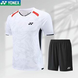 2025 new badminton wear purple competition suit men's and women's short sleeve casual sports suit competition training suit customized 7056 white men's suit xl