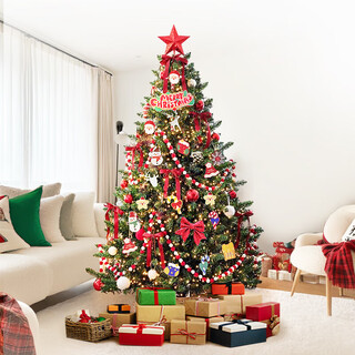 Xinxin jingyi christmas tree set christmas decoration encryption luxury home shopping mall door ornaments peace tree light string arrangement