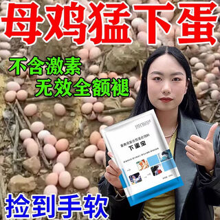 More eggs, more eggs, more eggs, more eggs, more eggs, chickens, ducks and geese lay eggs, increase egg production, improve egg quality, feed additives for egg production, 1 package, limited time special offer