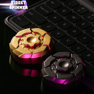 Mielanat's new internet celebrity explosive armor rotating finger fingertip decompression gyro decompression creative cool student transformation toy gold armor + black armor