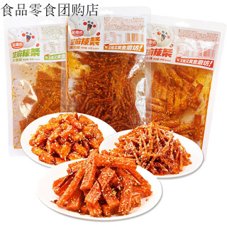 Golden moofang sesame spicy strips large gluten magic silk real bar childhood nostalgic spicy snacks sesame spicy strips magic silk 90g x6 bags