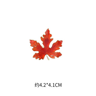 Anst canadian maple leaf brooch men's trendy new trendy personalized women's pin retro temperament versatile badge accessories red maple leaf