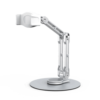 Byr rapid cooling refrigeration live broadcast radiator robotic arm mobile phone aluminum alloy bracket 360 degree rotation overhead shot robotic arm only bracket without radiator 0-26cm silver