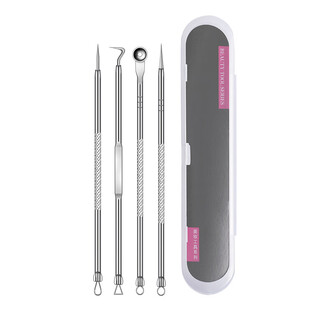 Maycheer ultra-sharp cell clip acne needle set ultra-fine blackhead removal tweezers clip artifact beauty salon pimple picking special tool steel needle set 4 pieces