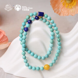 Potala palace orphan turquoise beeswax bracelet lapis lazuli transfer bead multi-circle bracelet beaded birthday gift for men and women