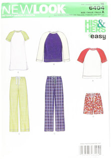 New LookLook Sewing Pattern UN6404A 秋季系列女士和男士