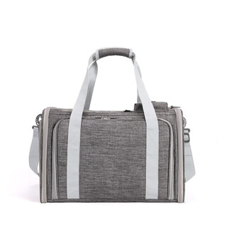 OEING宠物包便携外出包可拓展手提猫包大容量两只小型狗狗猫咪外出包 灰色