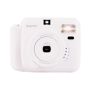 Popoto instant brand new authentic domestic camera including instant photo paper package for girls gift box ghostwriting greeting card gift cream white stand-alone version