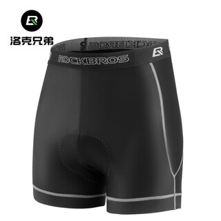 Rock brothers rock brothers cycling underwear shorts mountain road bike pants sponge pads breathable men's black xl