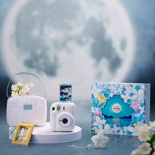 Instax fuji instax instant camera mini12 exquisite gift box moonlight jasmine containing 10 pieces of fafa lace photo paper