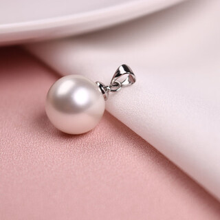 Fat donglai same style pendant pearl women's s925 plated 18k gold single round shell bead new temperament necklace rose white silver drag 8mm