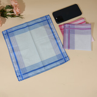 Glo-story men's and women's square towel, cotton 29cm couple's universal handkerchief, light color classic handkerchief