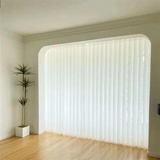 Ywzr dream curtain vertical blind gauze curtain dream vertical curtain living room floor-to-ceiling window balcony dream curtain hand electric vertical curtain white high cover bedroom projection five-proof (high weight)