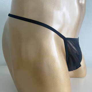 Men's fully transparent thong gay sexy no-take-off pure desire t-pants sexy sexy underwear sexy 0 fat times black one size