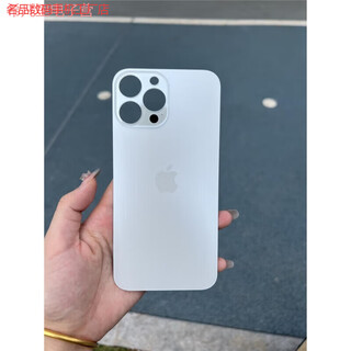 Suitable for apple 13pm/13pro mobile phone back cover glass 13promax rear screen case small hole back cover white original quality apple 13promax