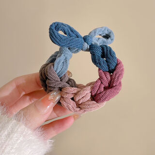 Nanbomaru hair tie women's hair rubber band high elasticity ponytail hair rope does not hurt hair braided bow head rope hair accessory nw-fq143 morandi color