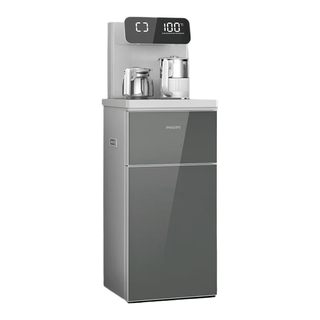 Philips (philips) water dispenser household high-end fully automatic tea bar machine intelligent remote control water supply vertical bottom bucket multi-functional water dispenser living room office hot drink machine add4888 gray - warm type instant cooling type