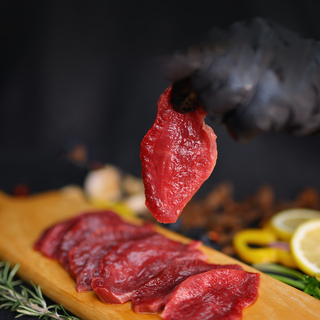 Zoolii domestic angus skinless beef tongue 800g beef tongue strips fresh beef