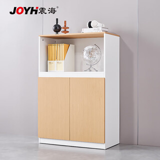 Zhenhai office file cabinet office wooden file cabinet glass door file cabinet storage locker office background cabinet space low cabinet e0 grade plate