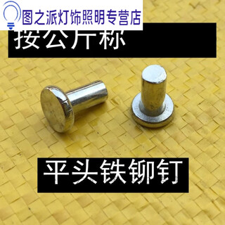 Rsrddygb109 flat head solid iron rivets galvanized flat head percussion rivets m4m5m6m8 galvanized m*55jin jin equal to 0.5kg about 4 pcs
