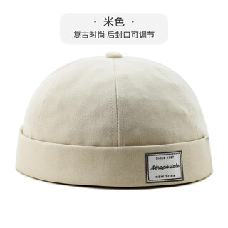 Kfei trendy brand hat men's spring and autumn new full-sealed landlord hat men's japanese yuppie cotton comfortable and good-looking melon skin hat trendy beige one-size-fits-all hat girth (55-58cm) sealing adjustment