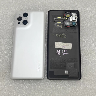 Suitable for findx3 back cover original findx3pro mobile phone battery cover back shell original glass back cover original findx3/3pro condensed white original back cover with lens