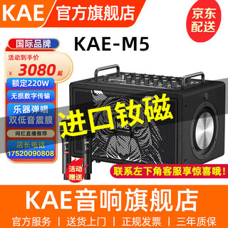 Kaem5 audio british singing speaker official flagship outdoor karaoke home ktv live broadcast electric blowpipe saxophone singing kae-m5 black tiger head (rated 220w)
