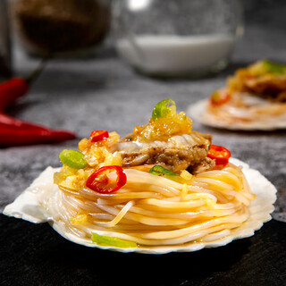 Centenary fishing port vermicelli vermicelli with garlic sauce 200g barbeque ingredients fresh aquatic products heated and ready to eat