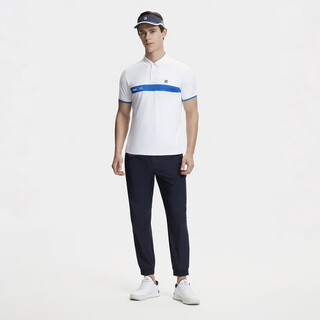 Fila moisture-absorbent quick-drying/cooling men's sweatpants men's basic ice silk dry tennis cuffed knitted trousers rd sapphire blue m