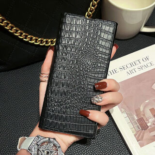 Suitable for huawei matexs2 genuine leather all-inclusive flip leather case mate folding screen mobile phone case protective cover xs2 flip all-inclusive leather case-small crocodile pattern-mysterious black